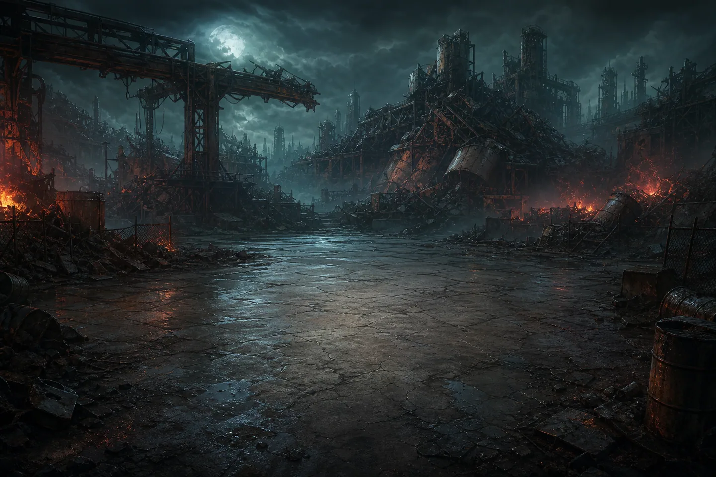 A battle in the contaminated yard