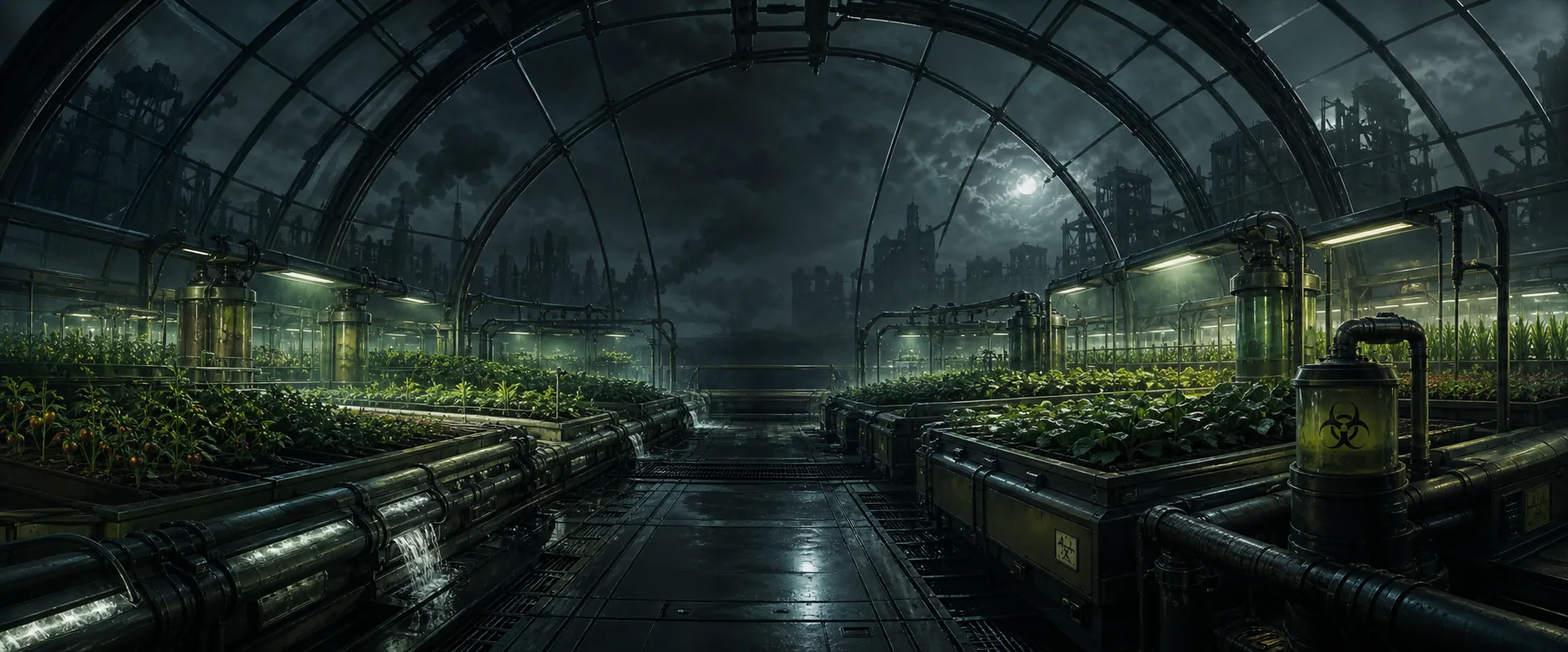 The land sanctuary beneath the ruined skyline